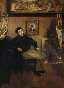 The Man in the studio Edgar Degas